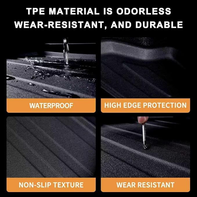 Cargo Mat for 2020-2025 2026 Mazda CX-30 with Backrest Mat,TPE All Weather Protection for CX30 Trunk Mat Covering The Backrest Mat with Velcro Fastener Accessories,Black