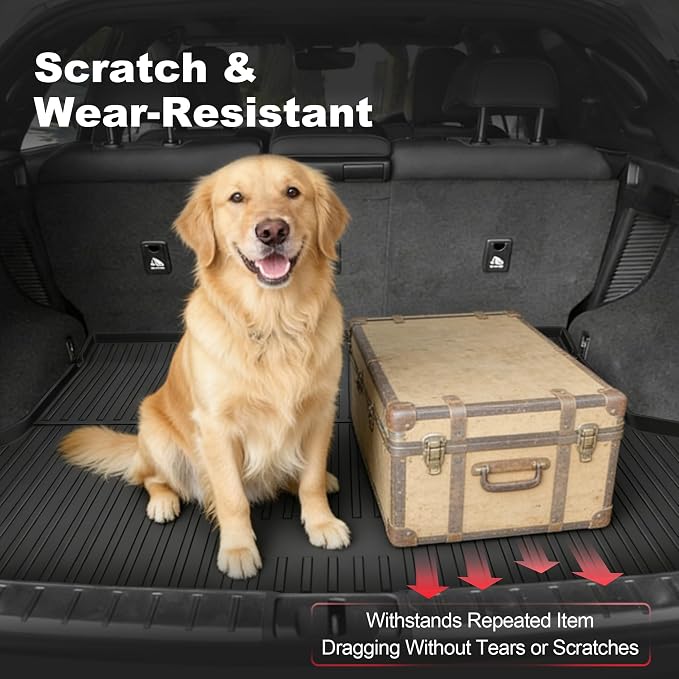 Original RX Cargo Liners for Lexus RX RX350/RX450h 2016-2022 (Not for RX350L & RX450hL) - Custom Fit TPE All Weather Rubber Trunk Liner Odorless Anti-Slip Cargo Mat