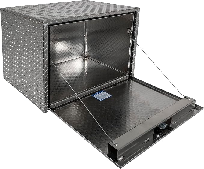 Buyers Products 1705133 Diamond Tread Aluminum Underbody Truck Tool Box, 24 x 24 x 30, Made in USA, .100 in. Thick, Corrosion-Resistant, Locking Compression Latch, Secure Storage for Work Trucks