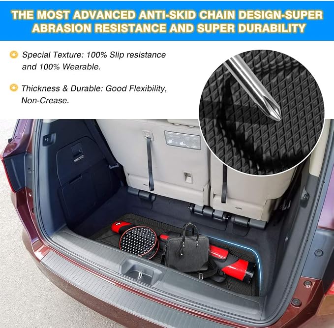 Cartist Cargo Liner Fits for Honda Odyssey 2018-2026, All Weather Trunk Mat for Odyssey Accessories, Heavy Duty Car Mats, Car Accessories