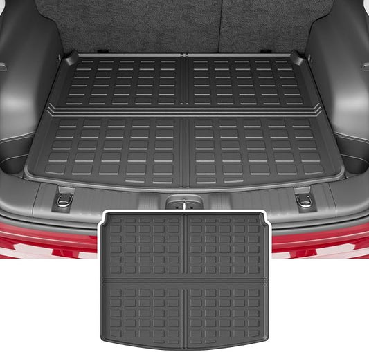 powoq Cargo Mat Compatible with 2017-2025 Jeep Compass TPE Rear Trunk Mat Cargo Liners Replacement for 2017 2018 2019 2020 2021 2022 2023 2024 2025 Jeep Compass Accessorie (Rear Trunk Mat)