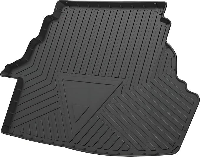 Camry Cargo Liners - All-Weather Protector 3D Custom-Fit Waterproof Durable Odorless TPO High-Raised Edge Flexible Rear Trunk Tray Floor mats Compatible with 2006-2012 Toyota Camry