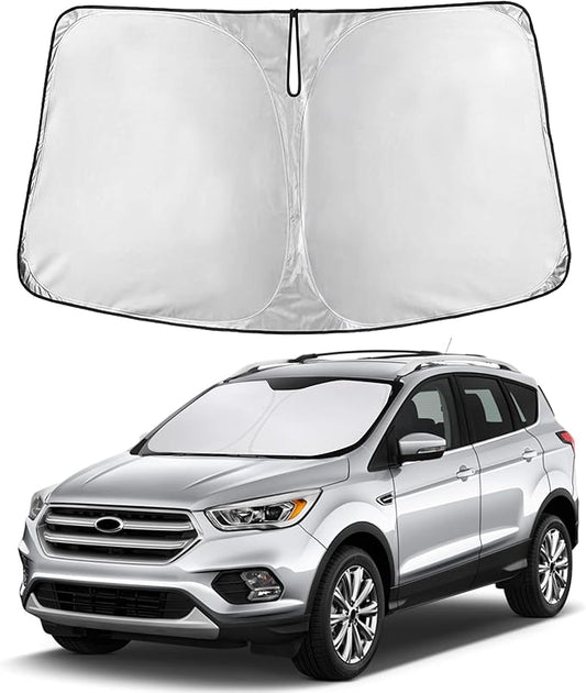 Autovir Windshield Sun Shade Fit for 2013-2017 2018 2019 Ford Escape Sun Shade, Front Window Sun Visor, UV Protection, Heat Blocker, Foldable Car Accessories