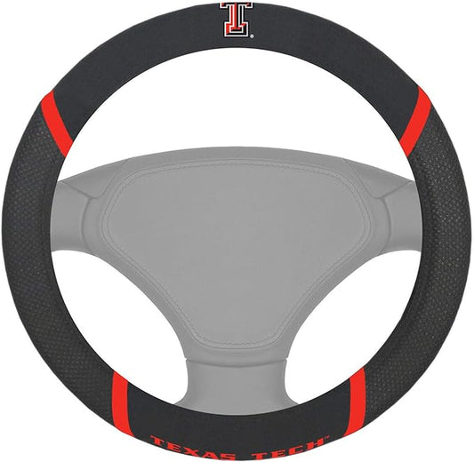 FANMATS NCAA Unisex-Adult Embroidered Steering Wheel Cover