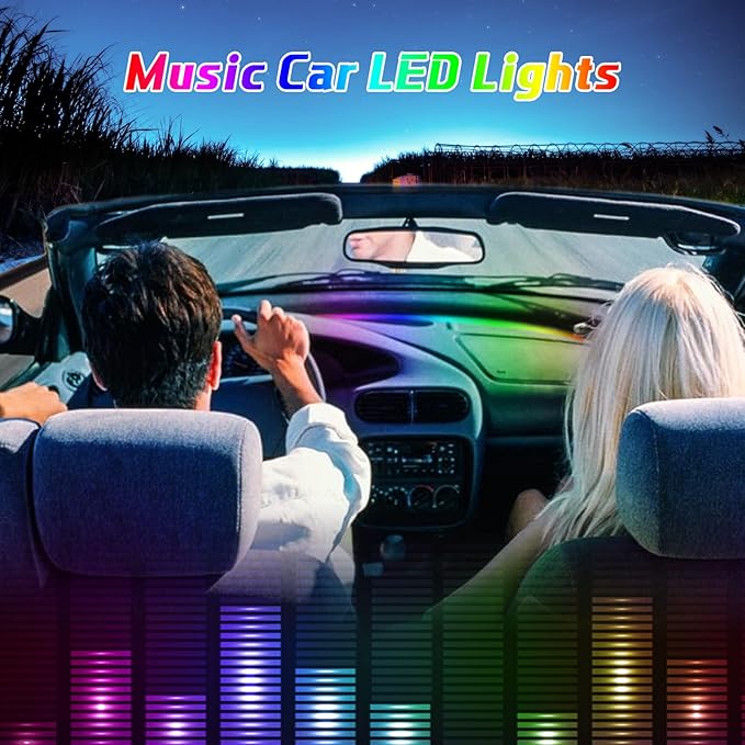 Dreamcolor Interior Car Lights - 10 in 1 LED Strip Lights with APP Control and 213 Color Modes, Decorative Neon Ambient Lighting Kits