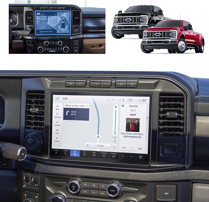for 2025 F250 Screen Protector Matte for 2023-2025 2026 Ford F250 F350 F450 SYNC 4 12" Display for Ford F250 Super Duty Accessories Anti Glare Tempered Glass Protective Film (F250 12-In Matte)
