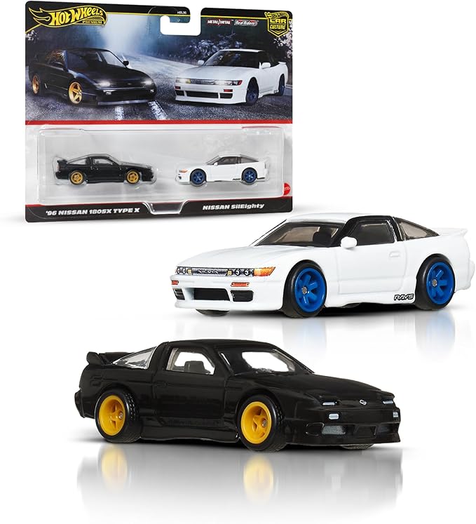 Hot Wheels Premium Car Culture 2 Pack 1:64 Scale Vehicles Unique Couples Real Riders Tires Metal/Metal Chassis Collectors Toy JBK96