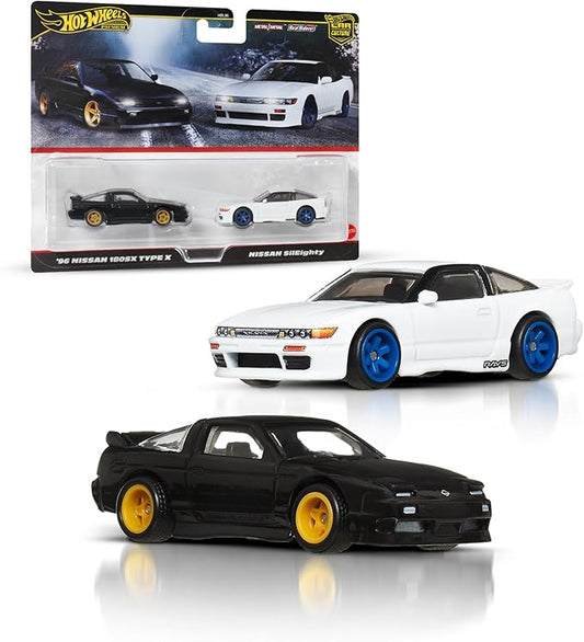Hot Wheels Premium Car Culture 2 Pack 1:64 Scale Vehicles Unique Couples Real Riders Tires Metal/Metal Chassis Collectors Toy JBK96