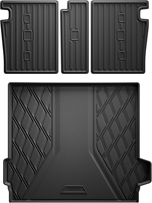 AOMSAZTO Cargo Mat and Backrest Mat Compatible with BMW X5 2019-2026 ONLY 5 Seats (Non 45e & 7-Seats Models): TPE All Weather Protection Car Cargo Liner Trunk Liner for BMW X5 G05 Accessories