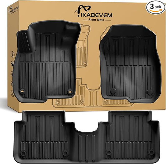 All Weather Floor Mats Fit for 2017-2022 Honda CR-V All Models (Include Hybrid) - Custom Fit TPE Floor Liners Accessories for Honda CRV 1st and 2nd Row Full Set Car Mats