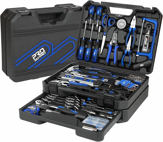 Prostormer 269-Piece Tool Set, Complete Tool Kit for Home, Auto and Mechanics Repair, General Household Hand Tool Box with Drawer for Men & Women (Blue)