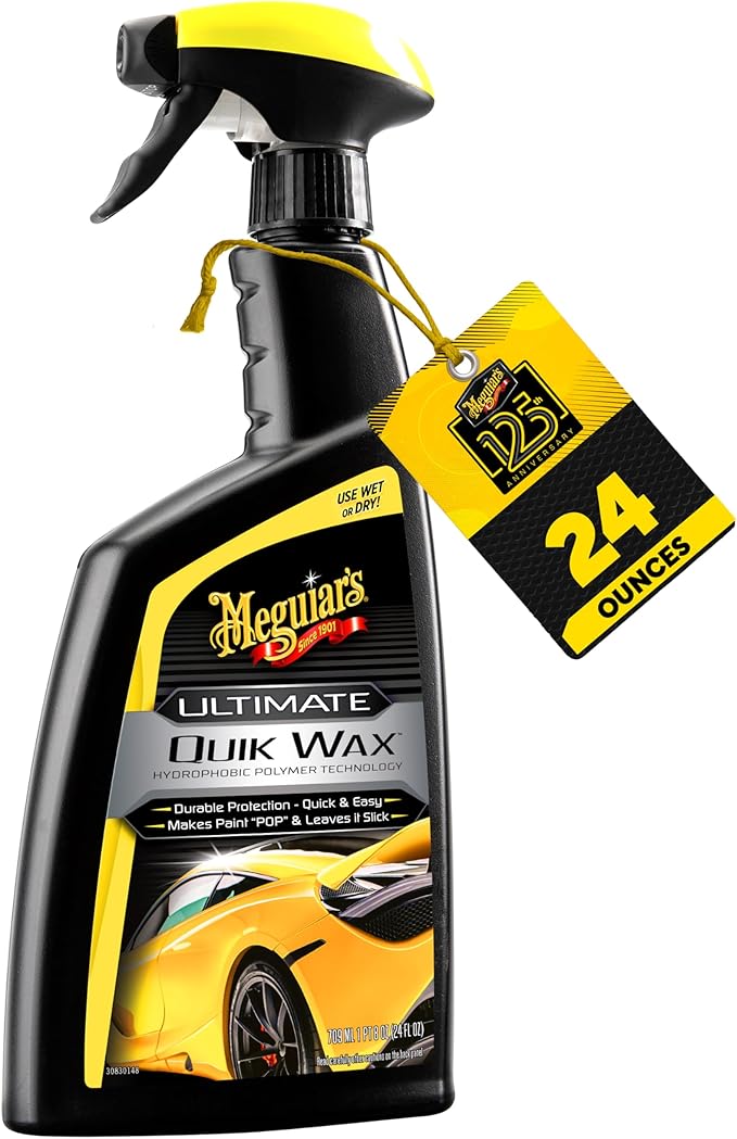 Meguiar's Ultimate Wash and Wax Bundle with Meguiar's Microfiber Wash Mitt, Perfect for Completing a Car Wash, Getting a Brilliant Shine, and Protecting Your Car’s Finish, Safe for all Car Exteriors