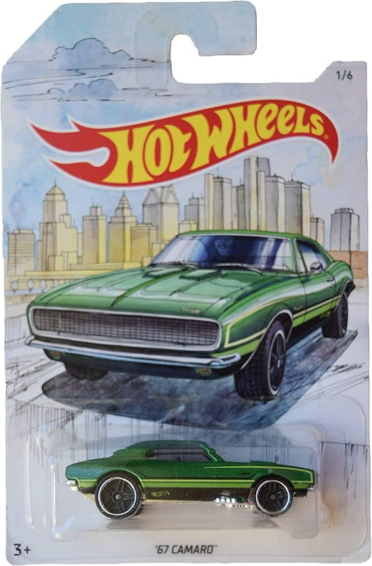 Hot Wheels '67 Camaro, [Green] 1/6 Detroit Muscle Cars Series