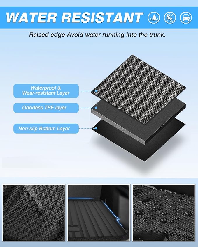 Powerty Cargo Mat Compatible with Mazda CX-50 2023 2024 2025 2026 Cargo Liner Rear Trunk Mat Cargo Tray All Weather TPO 3D Trunk Floor Mat Waterproof Protector CX50 Accessories