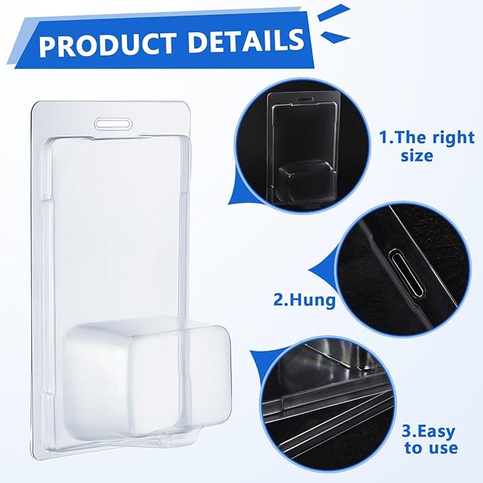 Wesiti 120 Pcs Protector Case Compatible with Hot Wheels Plastic Model Car Clamshell Cases Display Clear Protective Car Blister Pack Covers for Storage, 7.5 x 5 x 2 Inch