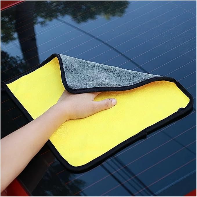 3/5/10Pcs Car Wash Microfiber Towel Set - 30 * 30CM & 30 * 60CM Absorbent Drying & Cleaning Cloth fit for Detailing, Kitchen, Glass and Household Use(10pcs 30-30cm)