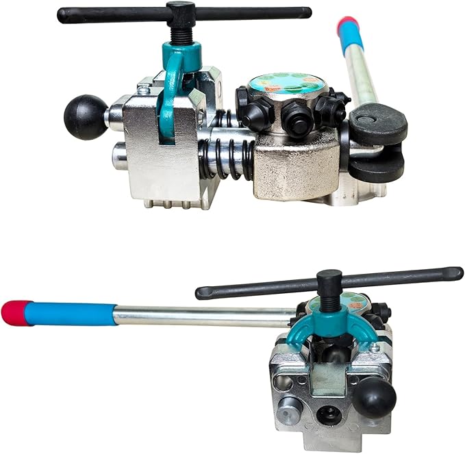 Professional Brake Line Flaring Tool Kit – 45° Single, Double & Bubble Flare Maker for 3/16", 1/4", 5/16", 3/8" Tubing | Universal Brake Repair & Fuel Line Flaring Tool for DIY & Mechanics
