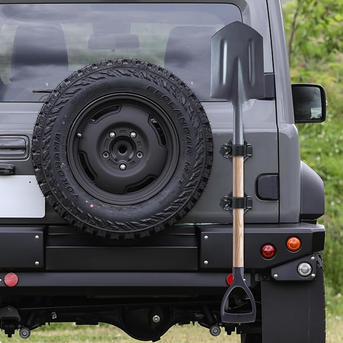 4 Pack Heavy Duty Magnetic Shovel Holder for Truck, No-Drill Strong Metal Magnet Hook Mount Rack for Flag, Paddle, Utility Tool, Organizer for RV, Garage, Trailer, Cruise, ATV Storage