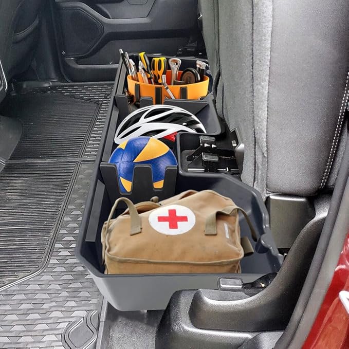 MAXDOM Under Seat Storage Fits for RAM 1500 Crew Cab 4-Door Full Size Pickup (2019-2025, RAM 1500)