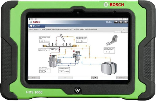 Bosch Automotive Tools 3824A ESI[Truck] Professional Heavy Duty and Commercial Vehicle Diagnostic Solution with HDS 1000 Tablet and Wireless VCI