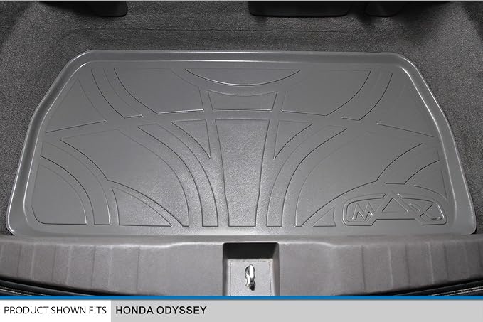 SMARTLINER All Weather Custom Fit Cargo Trunk Liner Floor Mat Behind 3rd Row Seat for 2011-2017 Honda Odyssey