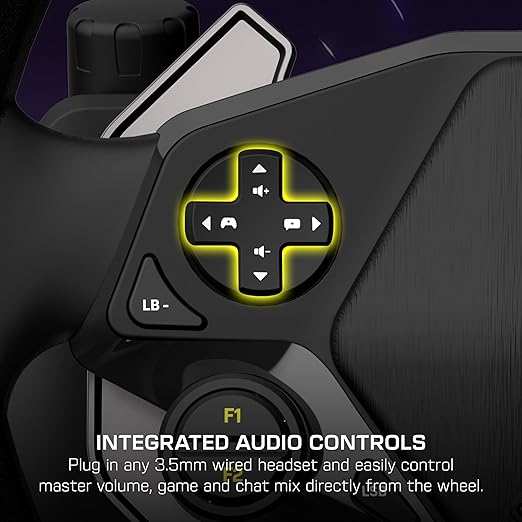 Turtle Beach Racer Wireless Racing Wheel System Officially Licensed for Xbox Series X|S & Xbox One and Windows PCs – Complete Design, Reliable Wireless Connection, up to 30Hr Battery– Black