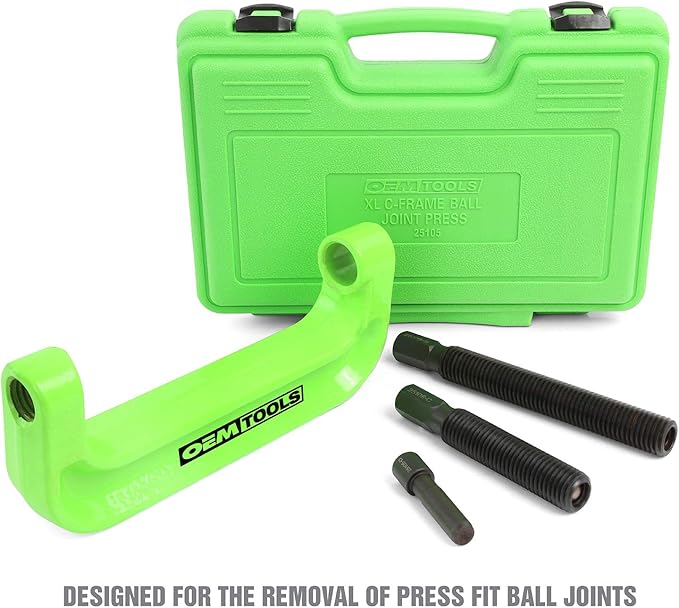 OEMTOOLS 25105 XL C-Frame Ball Joint Press Kit, Press Fit Removal for Trucks, Heavy Duty Ball Joint Tool, Extended Reach for Large Adapters