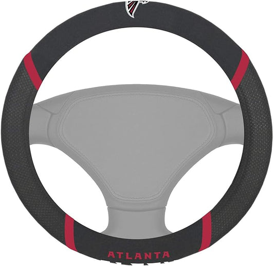 FANMATS NFL Unisex-Adult Embroidered Steering Wheel Cover