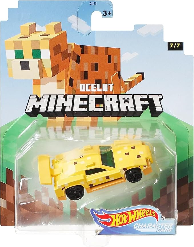 Hot Wheels 2020 Minecraft Gaming 1/64 Character Cars -Ocelot Vehicle (7/7)