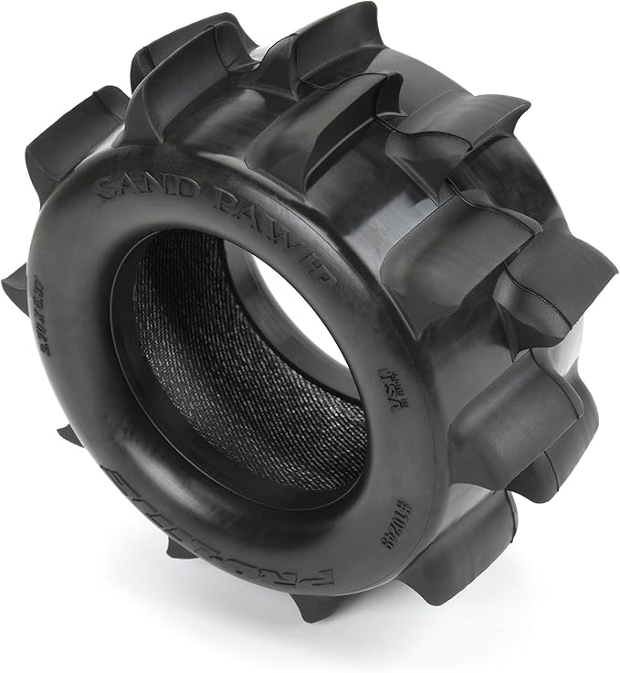 Pro-Line Racing Sand Paw HP Belted 2.8" Sand Truck Tires Mounted on Raid Black 6x30 Removable Hex 12mm & 14mm Wheels 2 PRO1024910