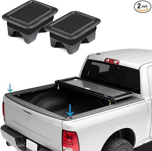 Shademax for Dodge Ram 1500 Stake Pocket Covers Rear Truck Tonneau Covers Bed Rail Stake Pocket Cover, Stake Holes Caps Plugs Compatible with 2019-2025 2026 Dodge Ram 1500 2500 Accessories (Set of 2)