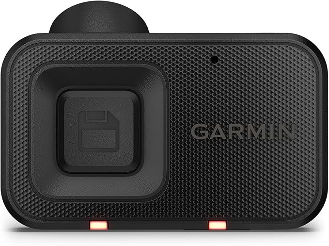 Garmin Dash Cam™ Mini 3, Ultracompact 1080p HD Dash Cam with a 140-degree Field of View, Built in Clarity™ Polarizer, Voice Controlled, Automatic Recording (Renewed)