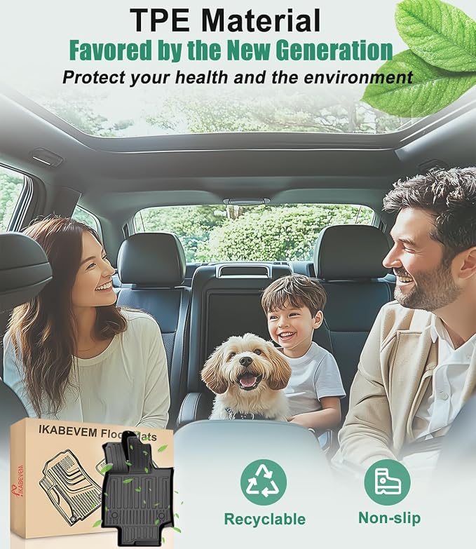 Custom Fit Floor Mats & Cargo Liner for Lexus RX350/RX350h/RX500h 2023-2026 (Excludes RX450h+ PHEV), Heavy Duty TPE All-Weather Trunk Mat