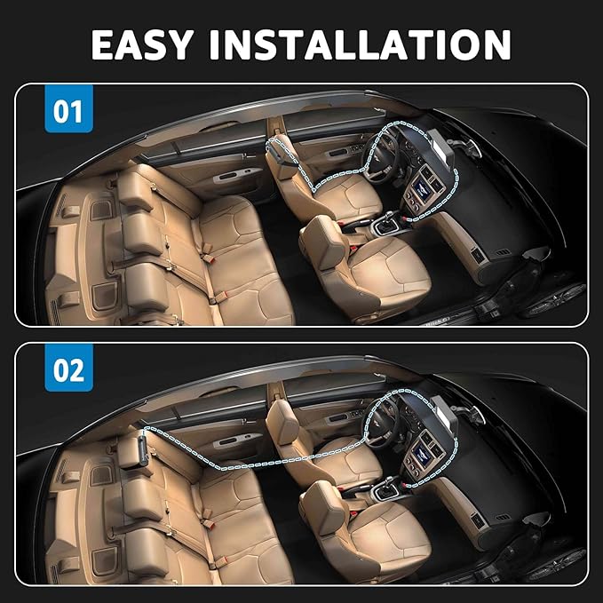 Baby Car Camera, HD Display Baby Car Mirror with Night Vision Feature, 4.3 inch Baby Car Camera with Monitor Wide Clear View, Backseat Camera Rear Facing to Observe Baby’s Every Move