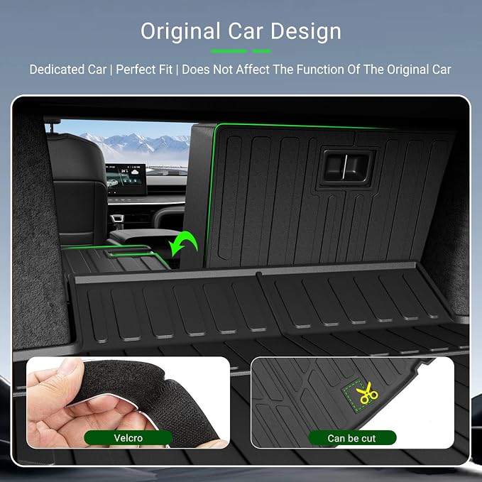 xipoqix Cargo Mat Backrest Mat Compatible with 2025 2026 Toyota Camry TPE Cargo Liner Back Seat Protector Replacement for 2025 2026 Toyota Camry Accessories (Trunk Mat+Backrest Mats)