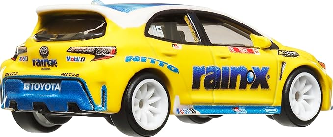 Hot Wheels Premium Car Culture Collectible Toy Car, 1:64 Scale Die-Cast Toyota Corolla GR, Slide Street Vehicle with Real Riders Tires