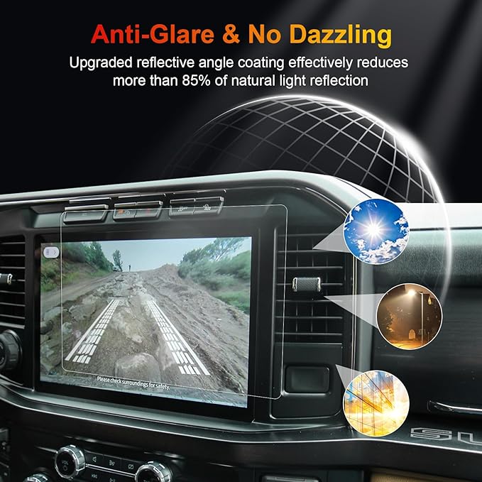 for 2025 F250 Screen Protector Matte for 2023-2025 2026 Ford F250 F350 F450 SYNC 4 12" Display for Ford F250 Super Duty Accessories Anti Glare Tempered Glass Protective Film (F250 12-In Matte)