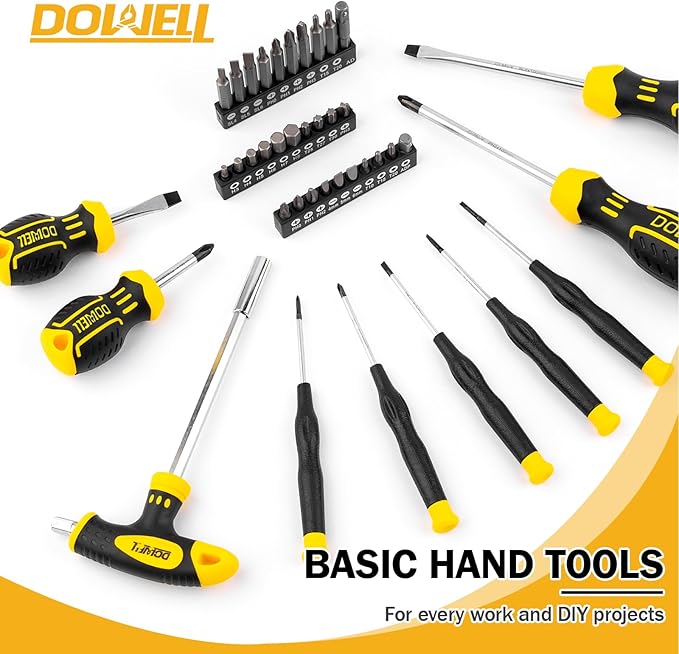 DOWELL Mechanic Tool Set Socket Wrench Auto Repair Tool Set 228-Piece Hand Tool Kit Toolbox Storage Case