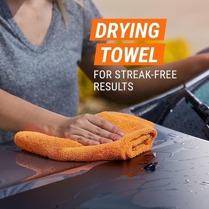 Armor All Car Wash Kit, Includes Car Wash Soap, Wash Mitt & Microfiber Towel
