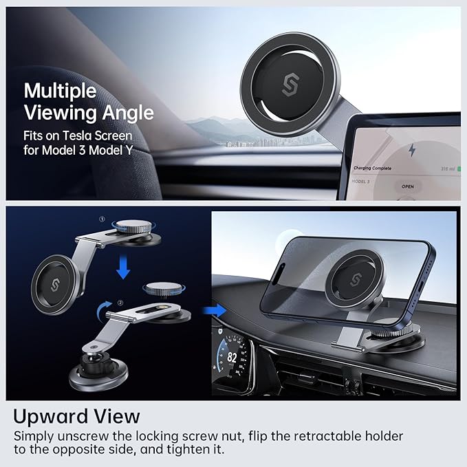 Syncwire Bluetooth 5.3 FM Transmitter Car Adapter 48W (PD 36W & 12W) and Magnetic Car Phone Mount for Car Dashboard