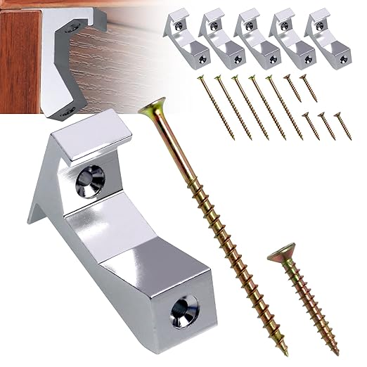 CNQLIS Squeaky Wood Relief Floor Repair Kit Can be Safely Used on Any 5/8 inch or Thicker subfloor,Eliminating Squeaky Floor Sounds,Without Holes(White,6 Pcs)