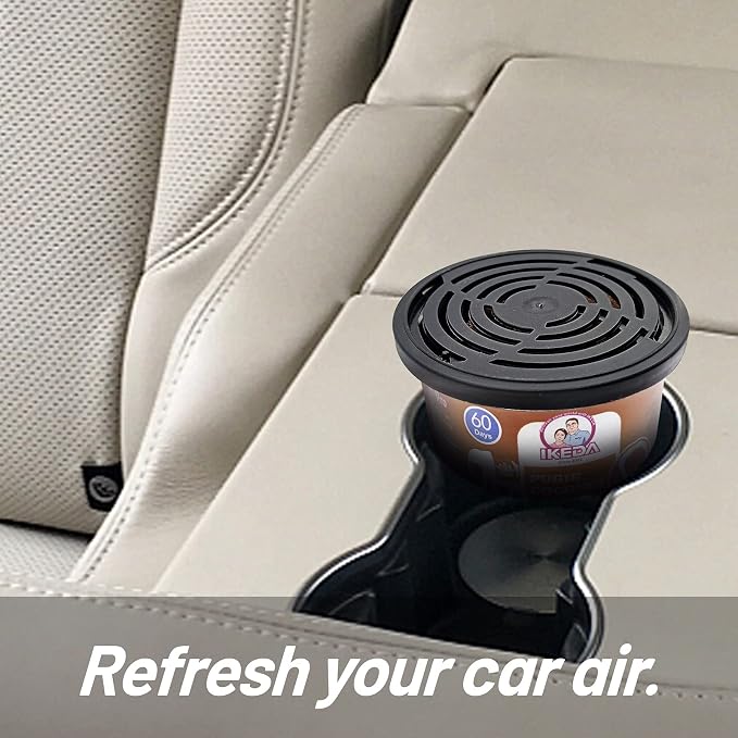 Car Air Freshener: Pugie Coconut Scent | Car Scents | Odor Eliminator Essential | Long-Lasting | Strong Fragrance | For Home Closet | 1.5 Oz | Pack of 4
