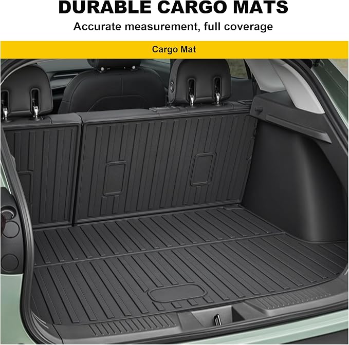 TTX LIGHTING Cargo Liner & Backrest Mat for 2024 2025 2026 Chevy Trax - Custom Fit Trunk Mat for Chevrolet Trax 2024-2026 All Weather Waterproof Car Accessories