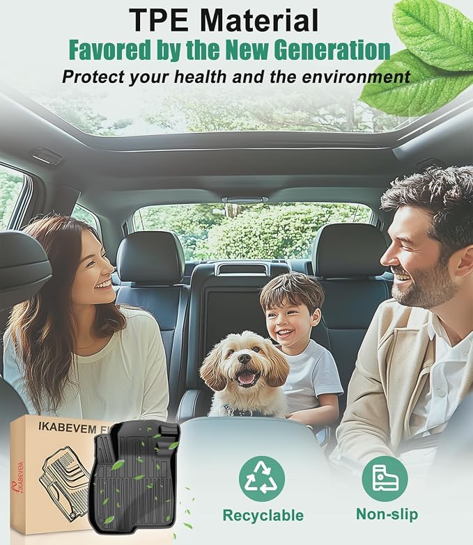 Original 2020-2022 CR-V Hybrid Floor Mats & Cargo Liner for Honda CRV Hybrid - Custom Fit TPE Floor Mats with Trunk Mat - All Weather Rubber Car Mats for Honda CR-V Hybrid 2020-2022
