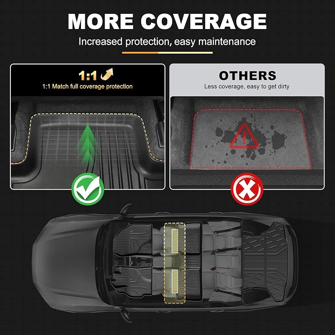 AOMSAZTO Floor Mats Compatible with Toyota Corolla Sedan 2014-2019, Heavy Duty TPE All Weather Automotive Floor Mats, 1st & 2nd Row Full Set Floor Liners, Anti Skid Car Mats(not fit for Hatchback)
