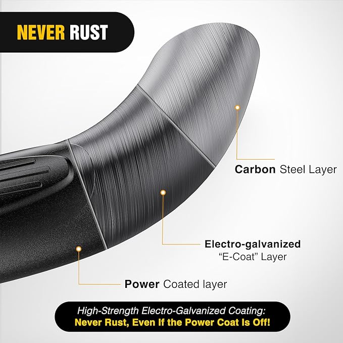 Nilight Tow Hitch Step for 2 Inch Receiver Heavy Duty Steel Universal Rear Bumper Guard 350lbs Capacity Wide Non Slip Trailer Hitch Step Bar with 5/8 inch Pin Clip Fits Pickup Truck SUV Van
