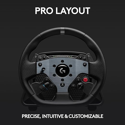 Logitech G PRO Racing Wheel - Steering Wheel for PC, PS4, PS5, Direct Drive 11 Nm Force, Ultra-Realistic Feedback, Magnetic Gear Shift Paddles, Dual Clutch, PRO Button Layout