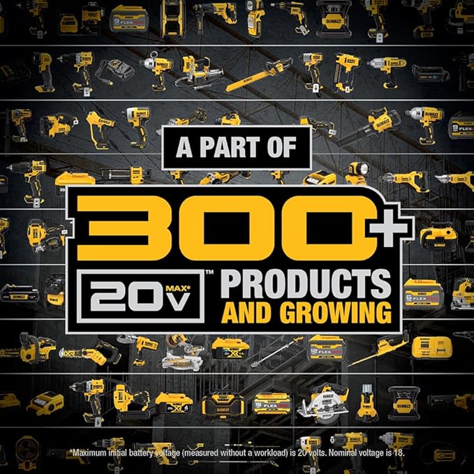 DEWALT Tire Inflator Portable Air Compressor 20V MAX, Car Air Pump with Automatic Shut Off, LED Light, Tool Only (DCC020IB)
