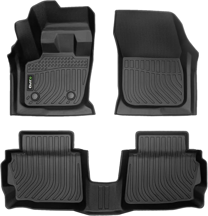 HAFIDI® Floor Mats for 2013-2016 Ford Fusion & Lincoln MKZ Car Mats for Fusion All Weather Floor Liners Protection TPE, Fits 1st & 2nd Row Full Set Custom Accessories, Black