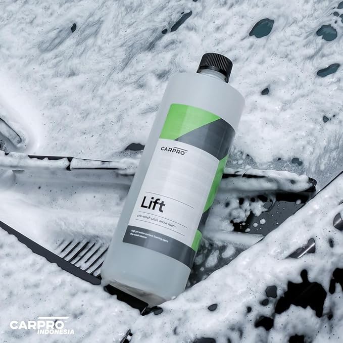 CARPRO Lift - Pre-Wash Snow Foam Car Wash Soap, Dissolves and Lifts Away a Large Amount of Dirt & Grime, Completely Touchless - Use in Bucket or Foam Cannon, Concentrated - Liter (34oz)